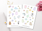 Preview: Cute Animals Sticker Set